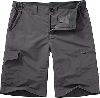 Hiking Shorts for Men Cargo Casual Quick Dry Lightweight Stretch Waist Outdoor Fishing Travel Shorts
