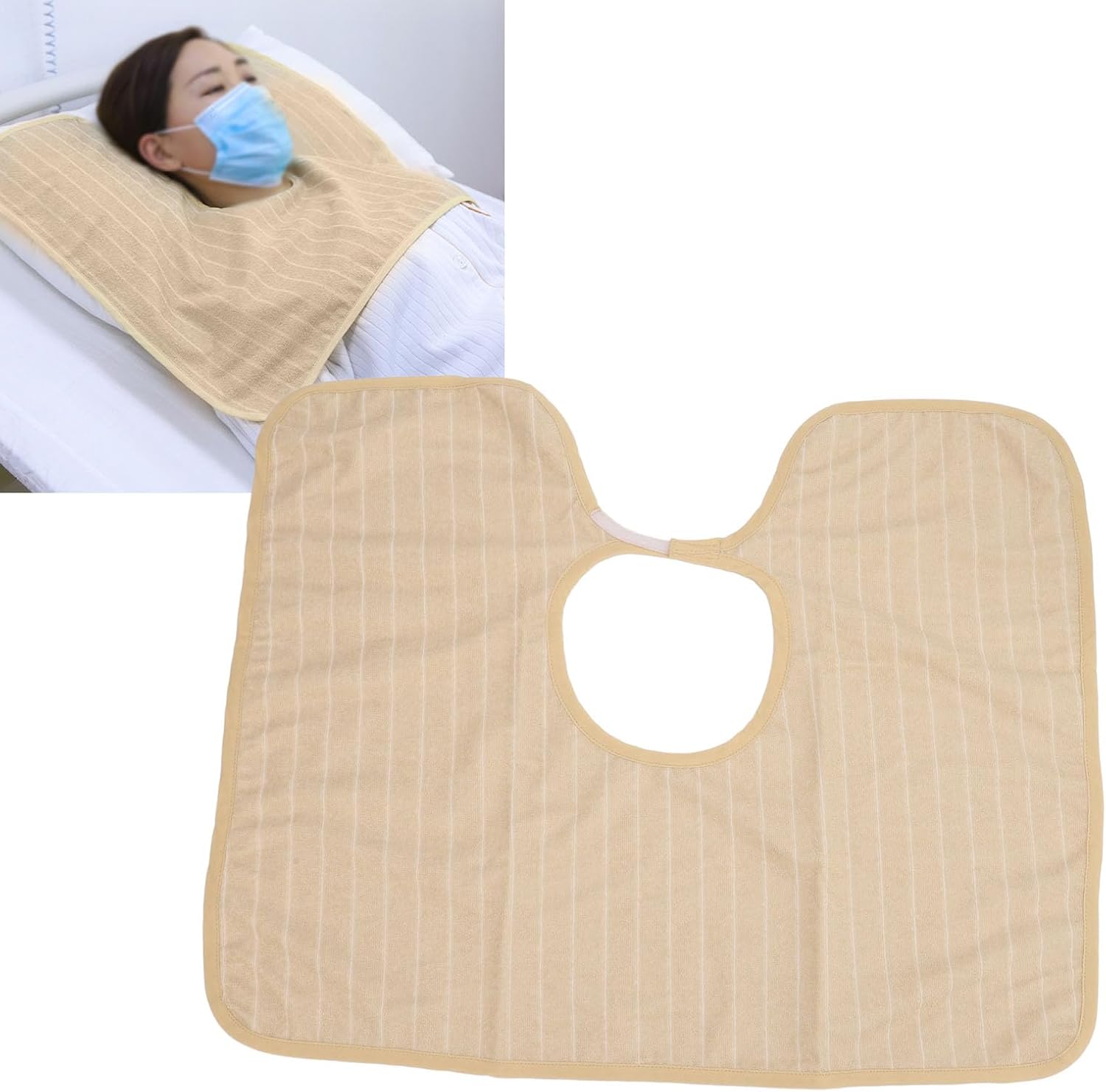 Ymiko Adult Bibs Saliva Towel Sleeping Drooling Clothing Protector Elderly Disabled