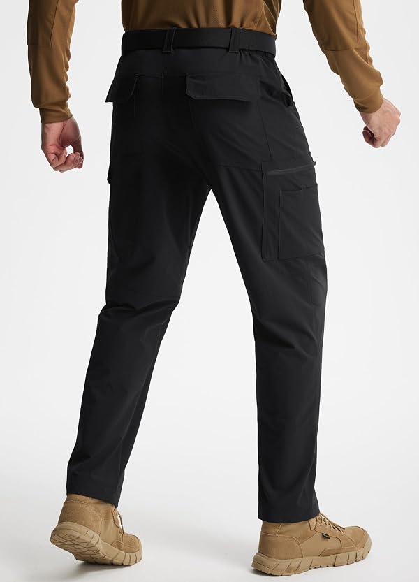 Libin Men's Work Pants Hiking Cargo Stretch Pants, Black, 40W x 32L by Libin - Used condition - Image 2