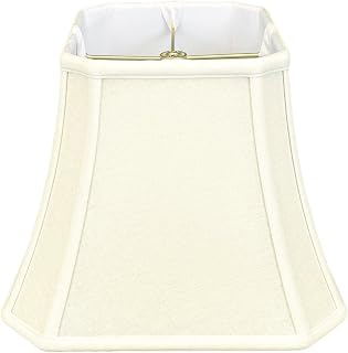 Royal Designs, Inc. BS-705-14EG Square Cut Corner Bell Basic Lamp Shade, 8 x 14 x 11.25, Eggshell