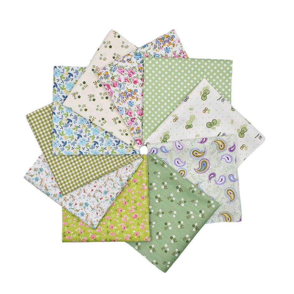 10pcs 12 x 12 Inches (30cmx30cm) Print Cotton Red Series Fabric Bundle Squares Patchwork DIY Sewing Scrapbooking Quilting Pattern Artcraft
