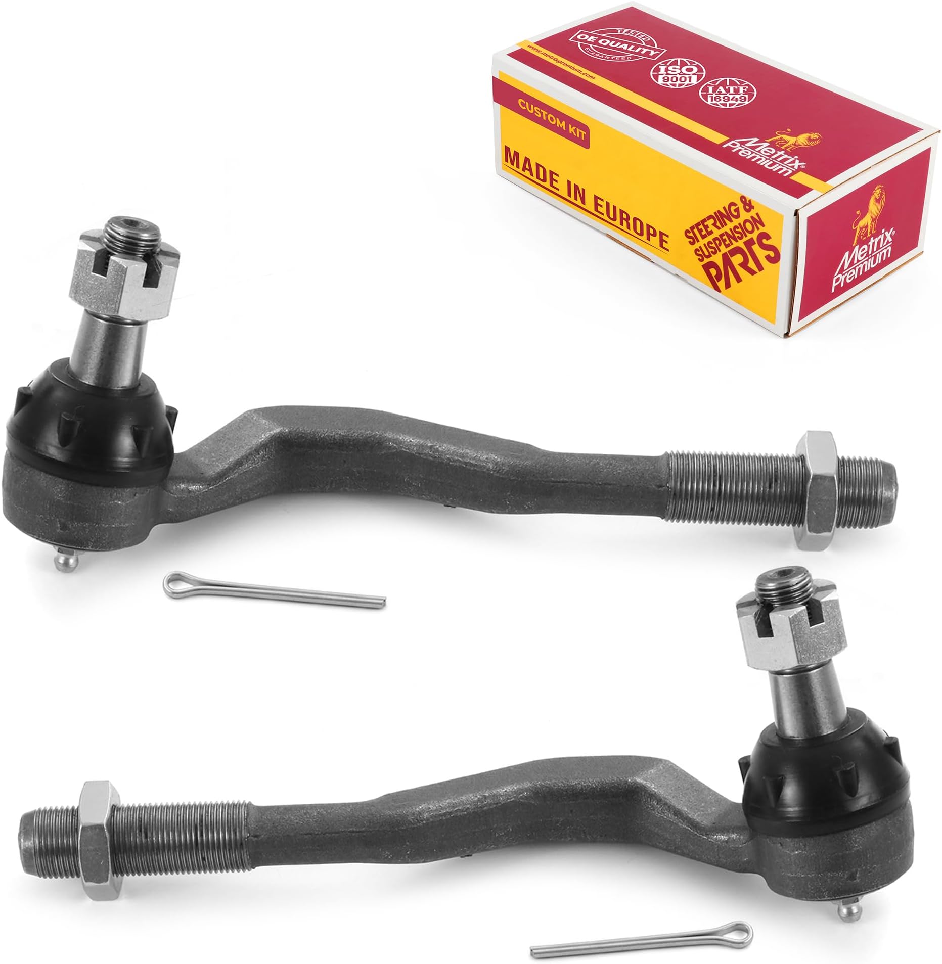 Metrix Premium Chassis Parts - Front Left & Right Outer Tie Rod End Kit Fits 2001-2004 Toyota Tacoma RWD, 1998-2000 Toyota Tacoma RWD, 1995-2004 Tacoma 4WD, Replacement ES3545, ES3546, Made in Europe