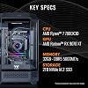 Thermaltake LCGS Reactor 7897X Desktop gaming (AMD Ryzen™ 7 7800X3D, 32GB memoria RGB DDR5 5600MT/s, AMD Radeon™ RX 9070 XT, 2TB NVMe M.2, WiFi, Windows 11) T3BK-B650-97X-LCS 3