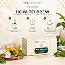 Tea Treasure Spearmint Herbal Tea- 50 Teabags, Helps in PCOS, PCOD, Hormonal Balance, Weight Management, Reduce Facial Hair & Digestion, Caffeine Free gallery image