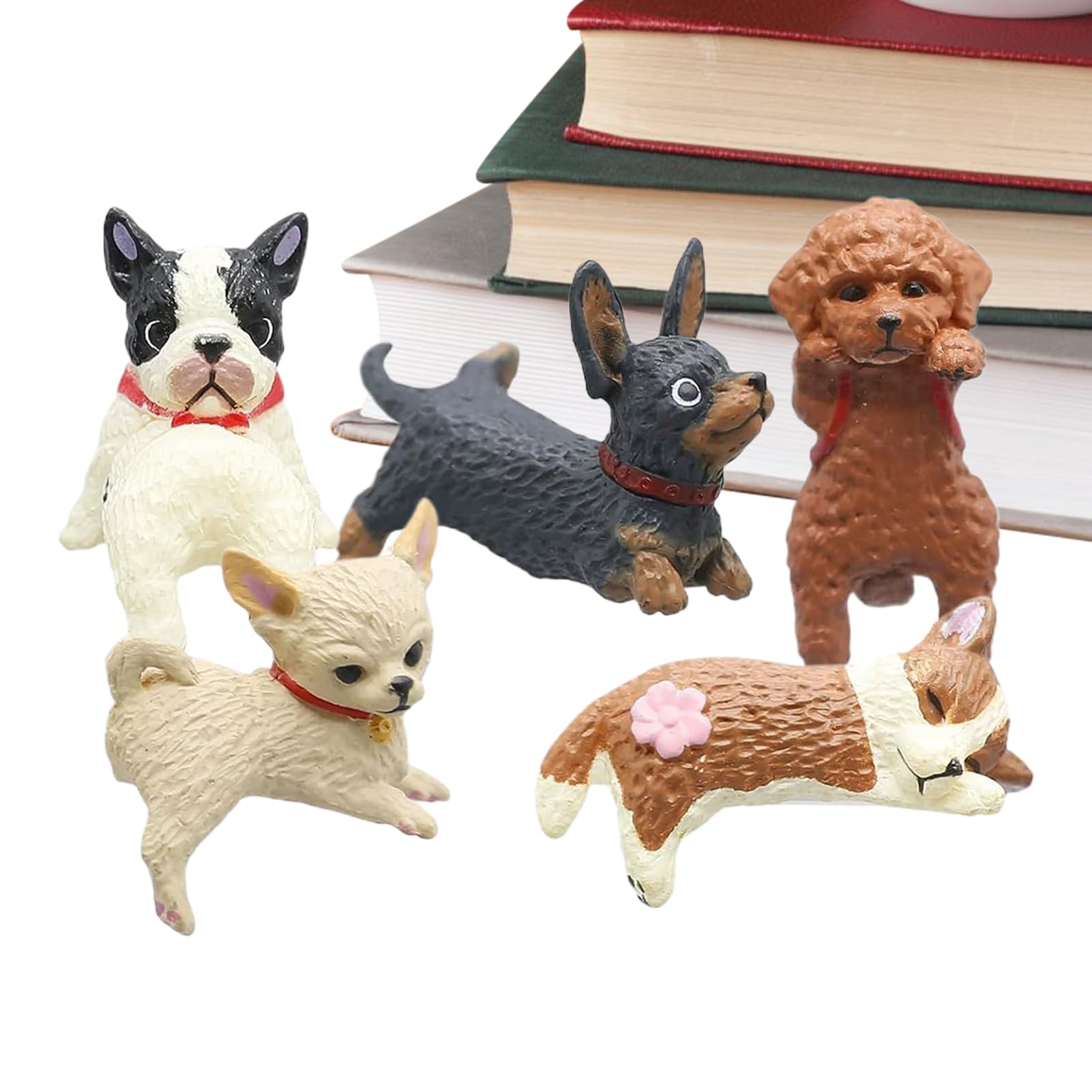 Amateurs de chiens et joueurs : lot de figurines de chien pour moniteur et habitacle auto