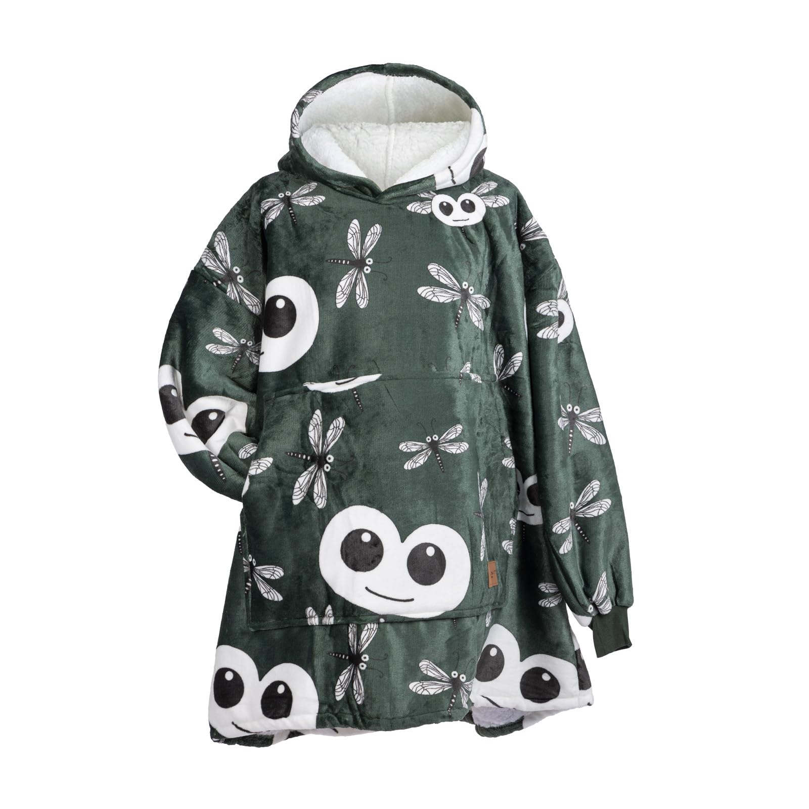 VITAPUR Felpa Coperta con Cappuccio con Calzini XXL Coperta Indossabile in Sherpa - Oversize Blanket Hoodie con Maniche per Donna e Uomo - Morbida e Calda per Divano e Casa