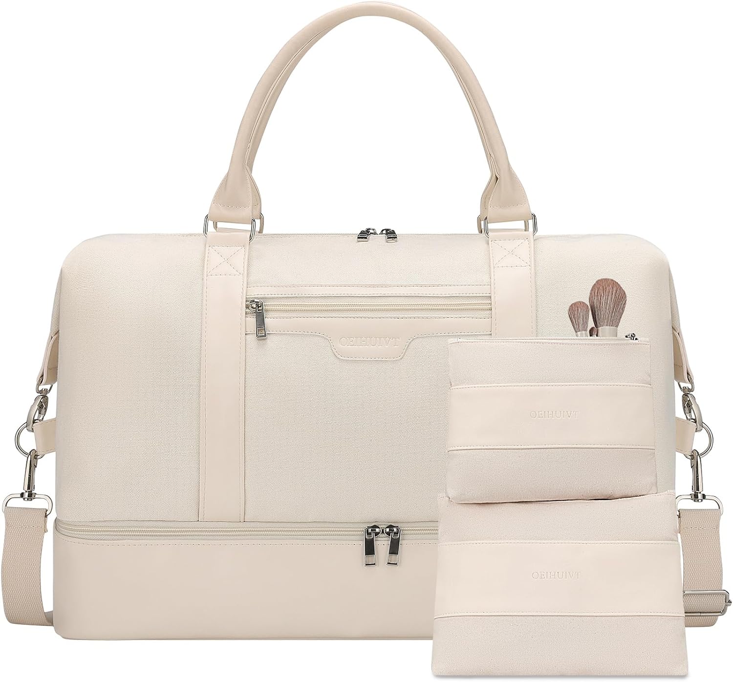 Beis White Overnight Bag Oeihuivt Weekender Bags For Women With - Main Image