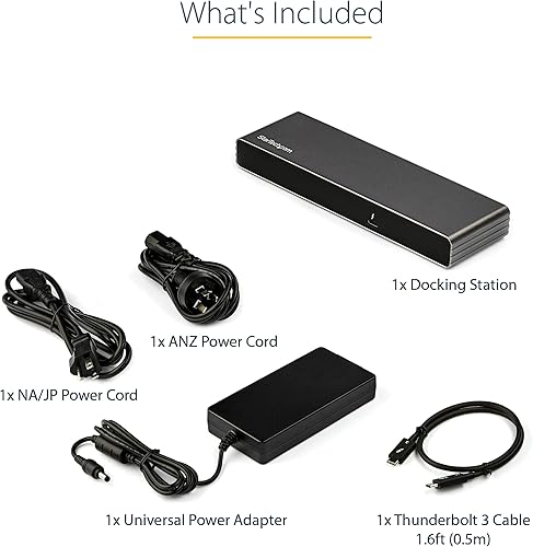 Miniatura 8 de StarTech.com Thunderbolt 3 Dock - Estación de acoplamiento para portátil TB3 con monitor dual 4K 60Hz TB3 con DisplayPort, HDMI y VGA de 1080p,