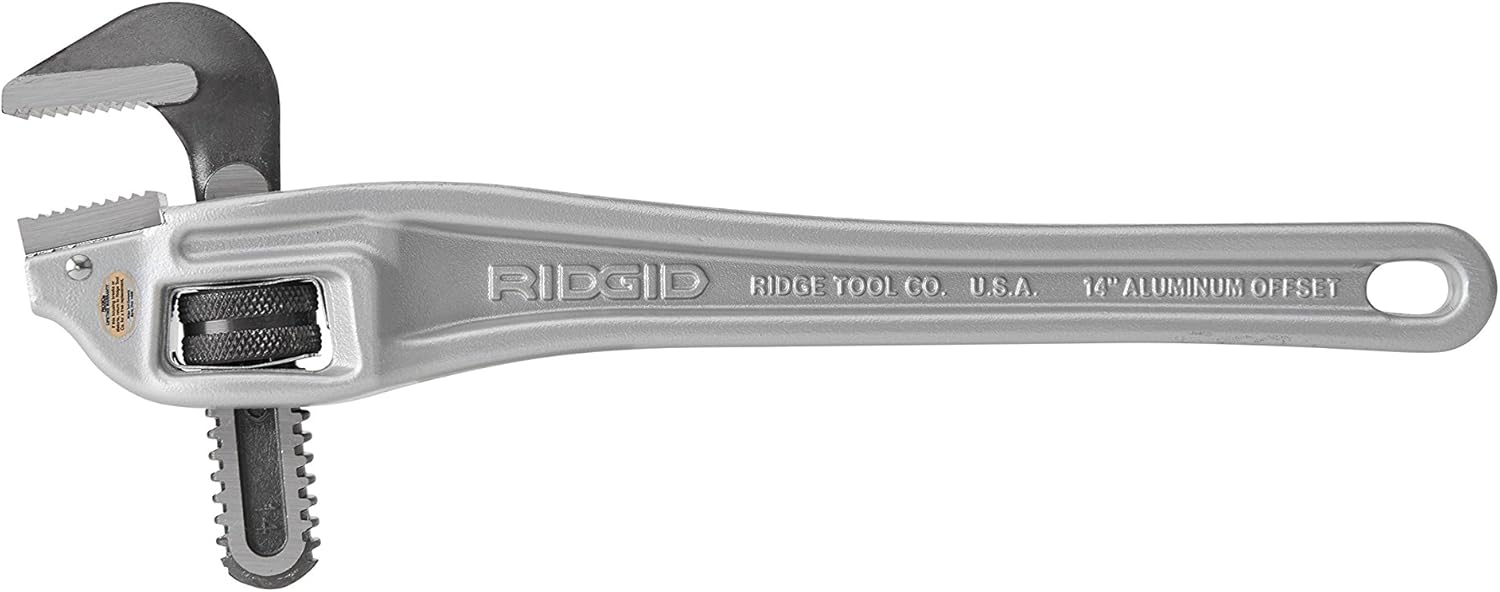Ridgid 31120 model 14 Aluminum Offset Pipe Wrench, 14" Plumbing Wrench