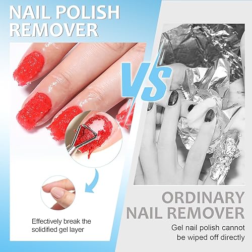 Miniatura 3 de Removedor rápido para esmalte de uñas de gel, removedor de gel mágico, quita fácilmente el esmalte en 3 minutos, sin remojar ni envolver, removedor