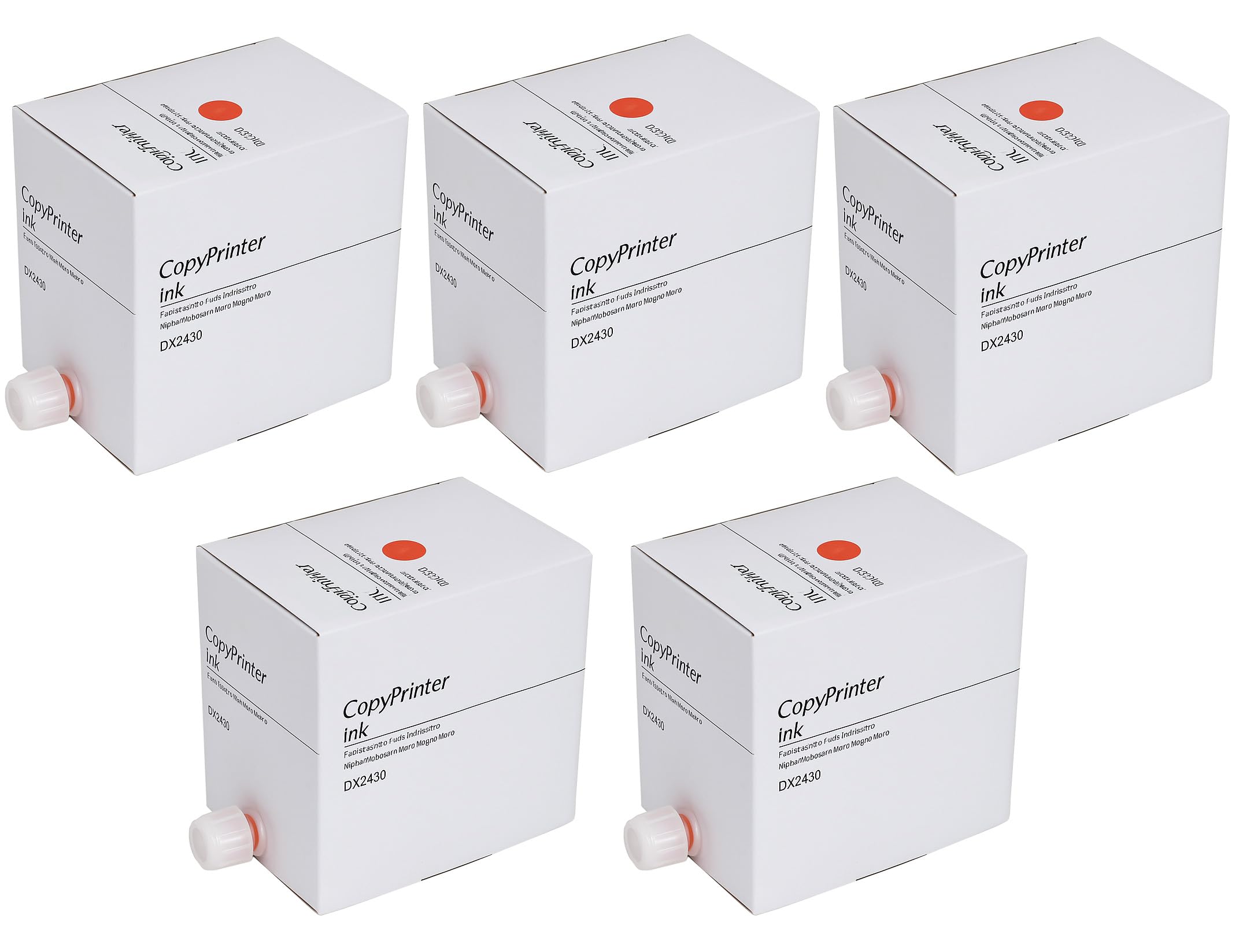 KOSH DX 2430 Ink Compatible for Use in Ricoh Gestetner Duplicators Copyprinter (Red Pack of 5)-image-34