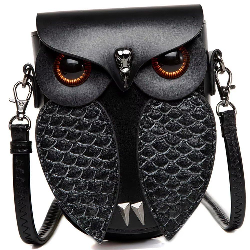 Sac à bandoulière hibou vintage steampunk et gothique avec sangle réglable