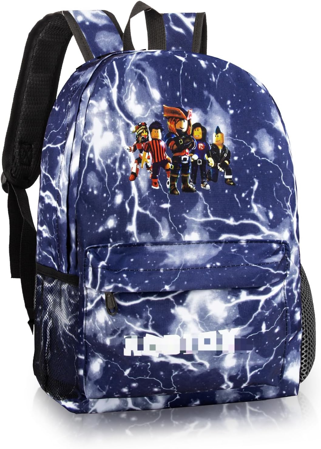 Sac à Dos Robllox, Cartable D’éCole pour Adolescents, Cartable Primaire Rob-lx pour Enfants, Sac à Dos De Voyage Grande Capacité 17in, pour GarçOns de 3 à 12 Ans