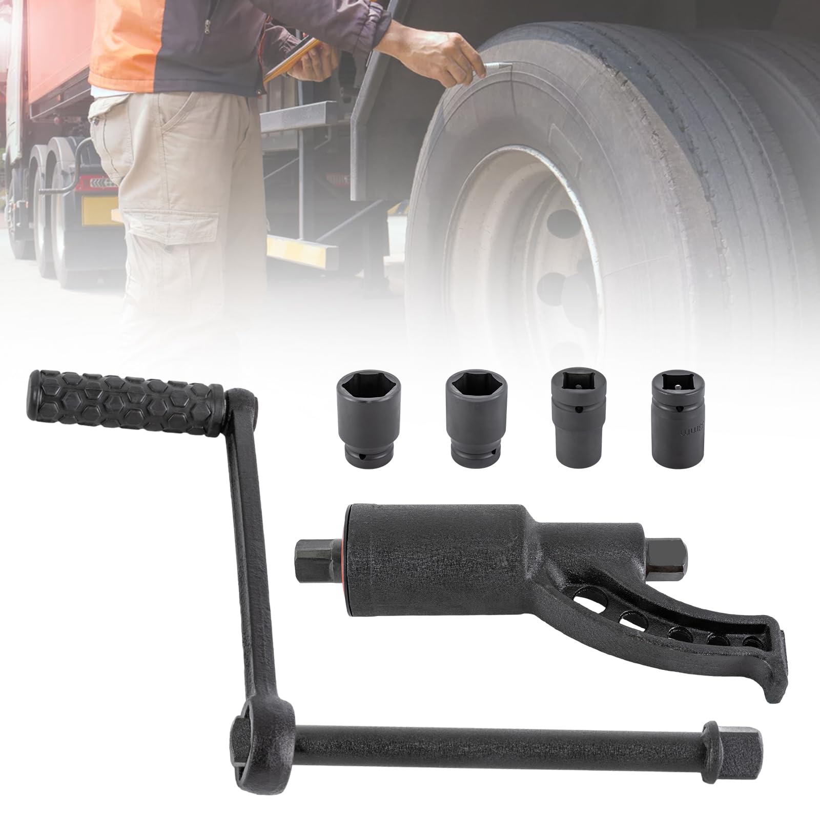 Moltiplicatore di coppia 4800 Nm, amplificatore di coppia 1:64, chiave dinamometrica con bilanciere, asta di prolunga 4 chiavi a bussola, strumento di cambio ruota per camion trattori veicoli