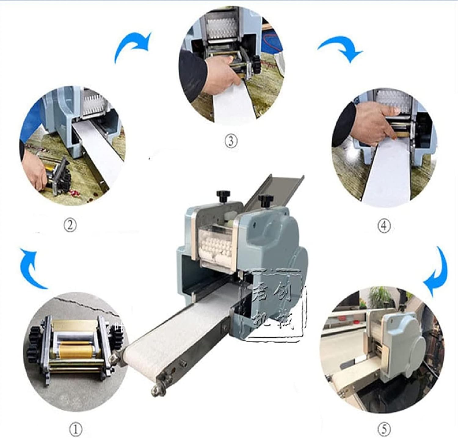 Dumpling Skin Machine - Home Wonton Pi Making Machine, Multifunctional Electric Dumpling Wrapper Ravioli Maker, 140w, Automatic Gyoza Skin Maker