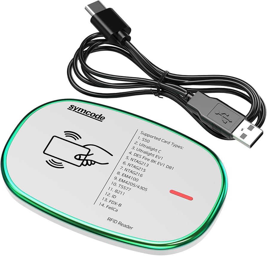 Amazon.com: RFID Reader 125KHz and 13.56Mhz Card USB Reader Plug