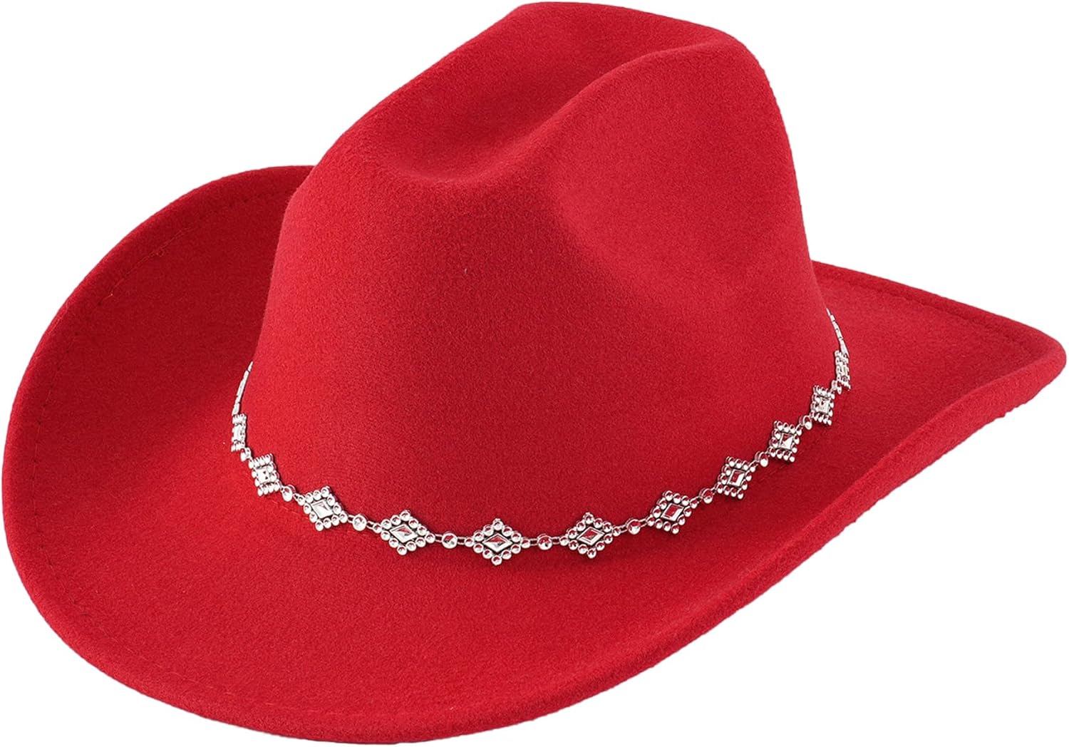 Women's Cowgirl Hat Rhinestone Western Wide Brim Cowboy Hats