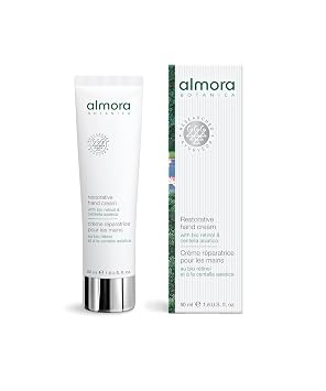 Restorative Hand Cream, 50mL | Rejuvenating Botanical Hand Treatment with Polyphenols, Mango & Adaptogenic Plants | Firms, Brightens & Hydrates | Clean, Vegan Skincare