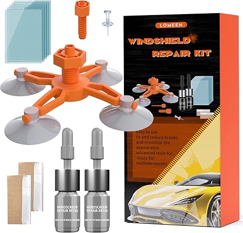 LOMEEN Windshield Repair Kit 2 Pack, High - New Upgrade Efficiency Glass Repair 