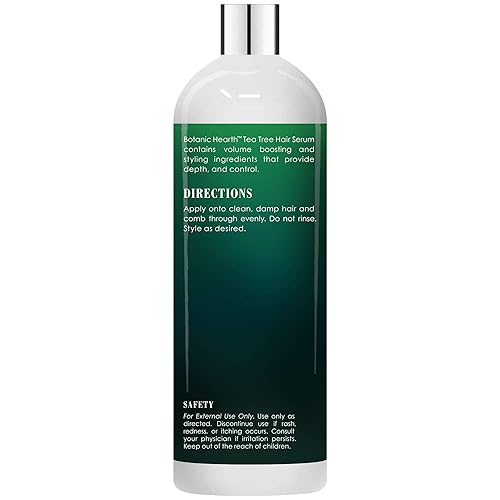 Miniatura 8 de Botanic Hearth Serum para el cabello Tea Tree estimulante del crecimiento del cabello fabricado con aceites vegetales naturales añade volumen grosor