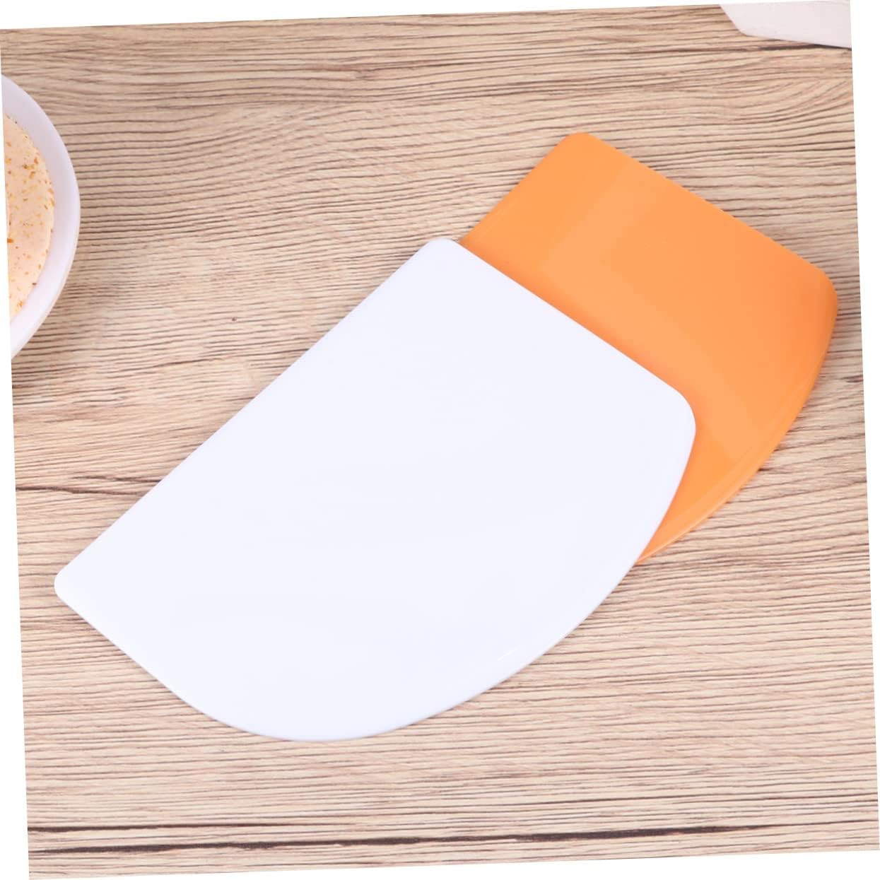 4Pcs PP Cream Scraper Orange Cake Baking Tool for Cooking