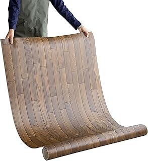 ラグリエ フロアマット 木目 ダーク 江戸間6畳 床保護マット フローリング 敷き詰め