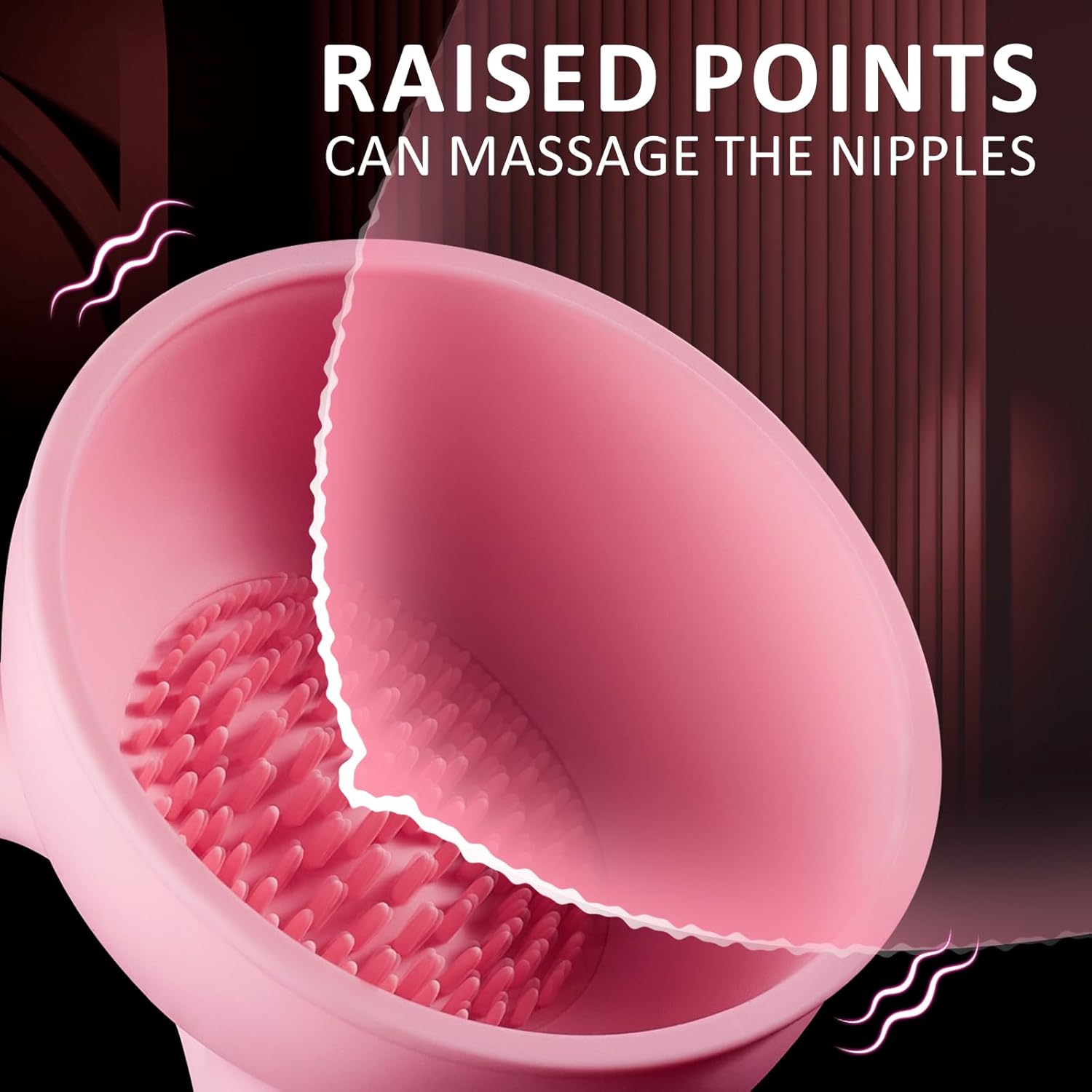 Vibrator Nipple Toy Sex Toys - Wireless Nipple Vibrator with 10 Vibrating Speed image 3