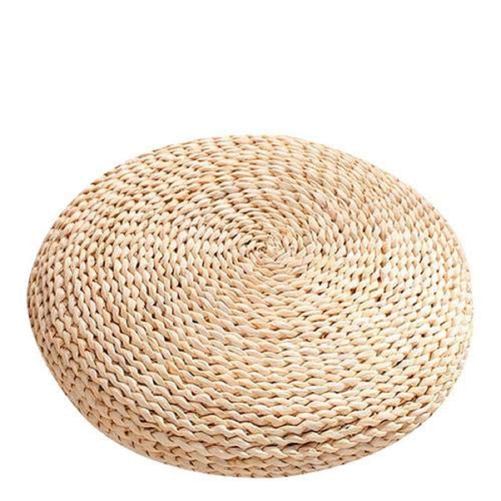 Cuscino Zafu per la meditazione, in paglia, in stile di tatami giapponese, imbottito di ovatta di seta, Corn Peel, 45*45
