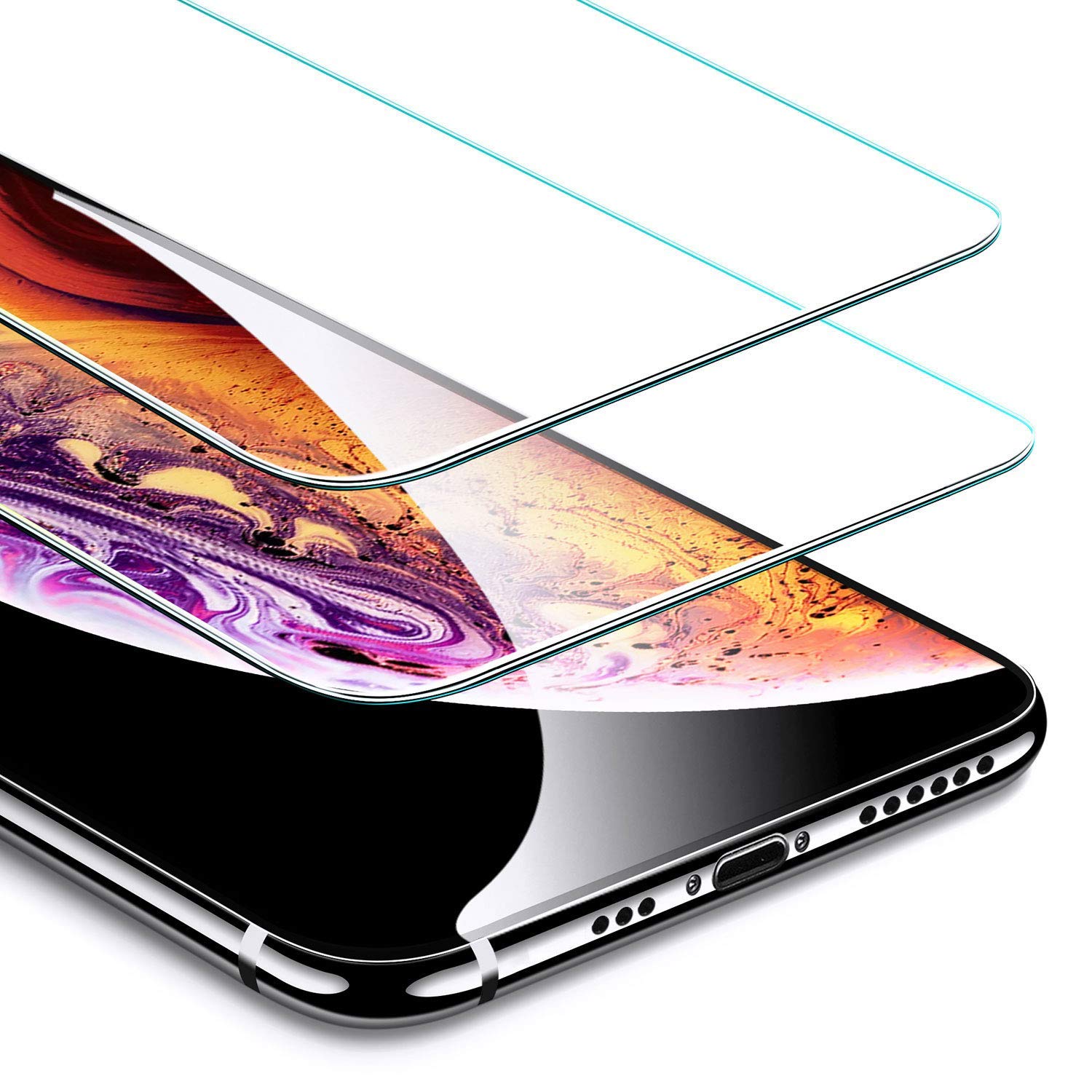 Verre trempé pour Huawei, [2 Pièces] Film Protection d'écran en Verre trempé, Anti Rayures, Ultra Résistant Dureté 9H,sans Bulles d'air-F1226KAMOX09