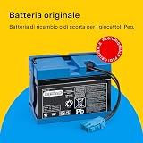 PEG Batterie 12V/12Ah - Pièce de Rechange Originale Rechargeable pour Véhicules Électriques Peg Perego - 4