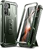 Dexnor for Samsung Galaxy S21 Case, [Built in Screen Protector and Kickstand] Heavy Duty Military Grade Protection Shockproof Protective Cover for Samsung Galaxy S21 5G, 6.2 inch, Army Green