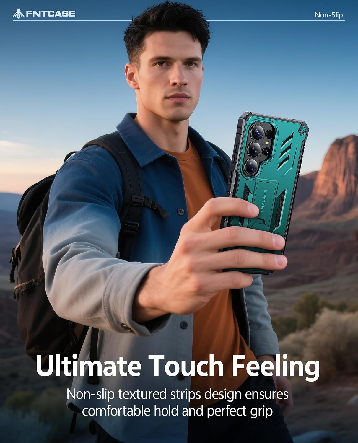 FNTCASE for Samsung Galaxy S26-Ultra Case: [Built-in Screen Protector & Kickstand] [2 Front Frames] [Military-Grade Drop Protection] Heavy Duty Shockproof Rugged TPU Case Full Body Protective Green
