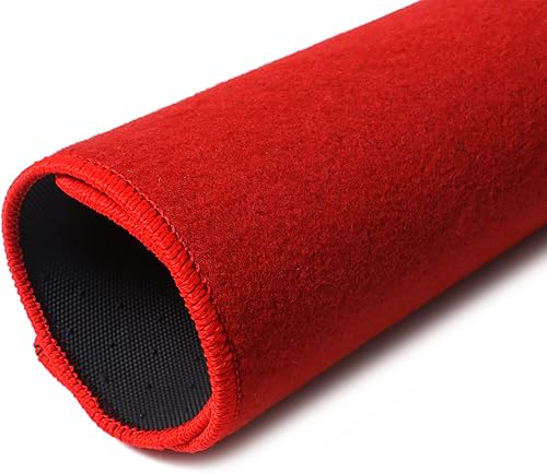 Miniatura 7 de IKON MOTORSPORTS, Alfombrillas compatibles con Honda Civic 2016-2021 de 4 puertas Sedan y Hatchback, ajuste de fábrica, alfombrillas de nailon rojo