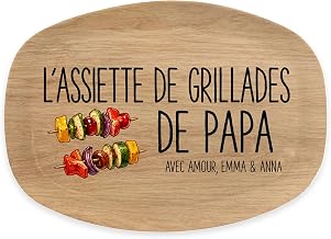 Cadeau Plus Personalised Plate - Dad Grill Tray - Personalised Plate, Birthday Plate, BBQ Accessory, Personalised Father's Day Gift, Father's Day (Model #7)
