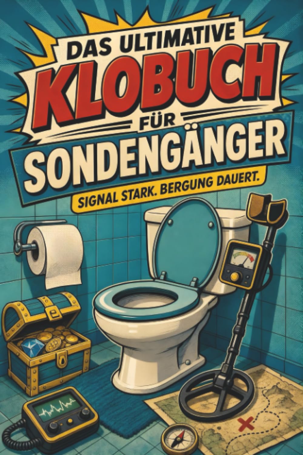 Das ultimative Klobuch für Sondengänger: Signal stark. Bergung dauert. Lustiges Geschenk mit Lifehacks, Fun Facts und Geschichten