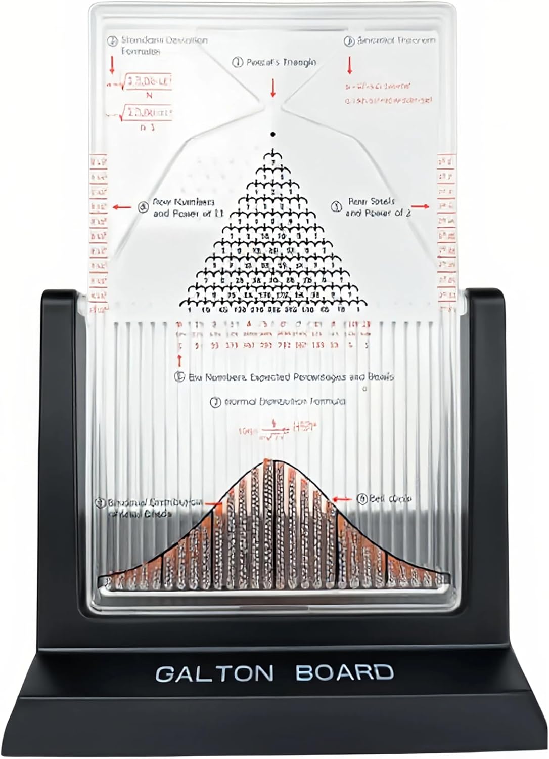 Desk Galton Board, bability Demonstration Model with Bell Curve, Effective Statistical Law Experiment Tool, Get Curious, Understand Stats Laws Easier