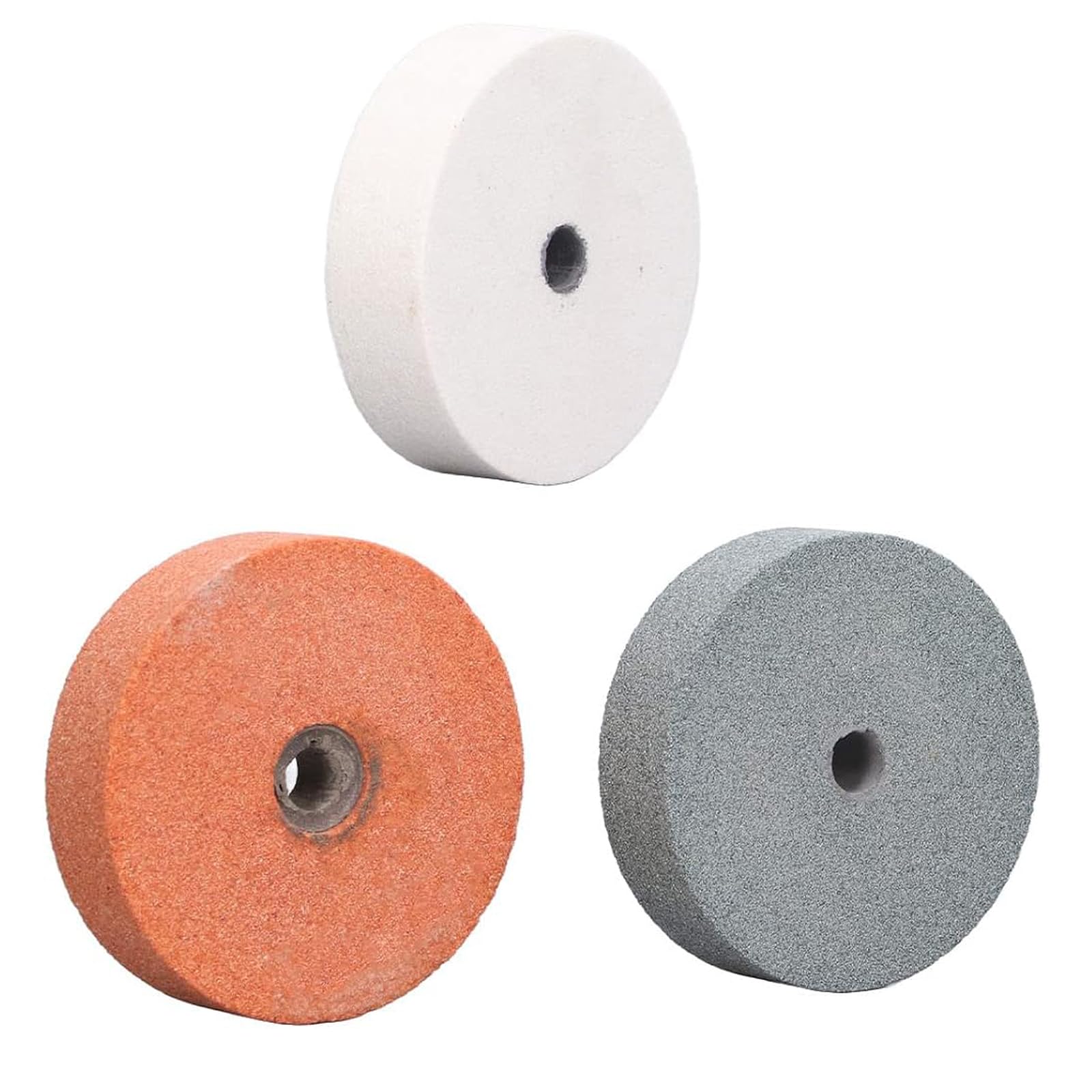 3 Pezzi Mola da Banco in Carburo di Silicio, Disco Abrasivo, Disco per Mola da Banco, Dischi Abrasivi per la Lucidatura di Metallo Ceramica Marmo Lavorazione del Legno