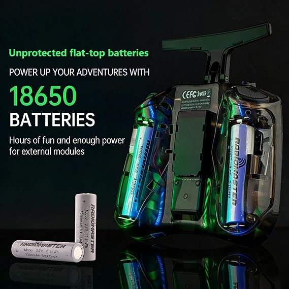 Radiomaster Pocket ELRS Remote Control Device, Portable Hall Gimbal Transmitter with EdgeTX Firmware and LED Light for FPV Drones/RC Helicopters & Cars & Boats & Multicopters, Mode 2