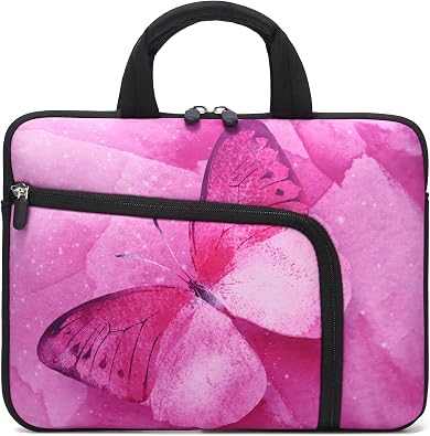 11.6 12 12.5 inch Two Pockets Laptop Sleeve Chromebook Case Ultrabook Case Notebook Tablet Case Neoprene Handle for Men Women