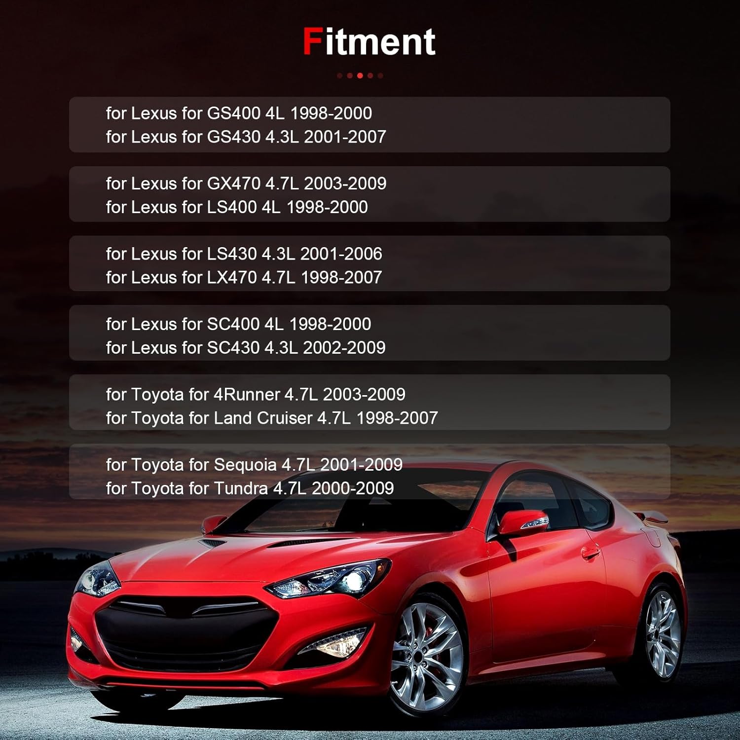 Engine Timing Belt Kit w/Water Pump Fit for Lexus for LS400/LS400 4.0L 1998-2000 for Toyota for Tundra 4.7L 2000-2009 for 4Runner 4.7L 2003-2009 Replace Timing Belt OEM - TBK298