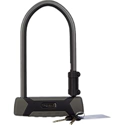 Anclaje Antirrobo Bicicleta ABUS U-lock Granit XPlus 540 + soporte Eazy KF - Candado para bicicleta con fuerte grillete parabólico nivel de seguridad 15 - Negro - Altura del grillete 300 mm