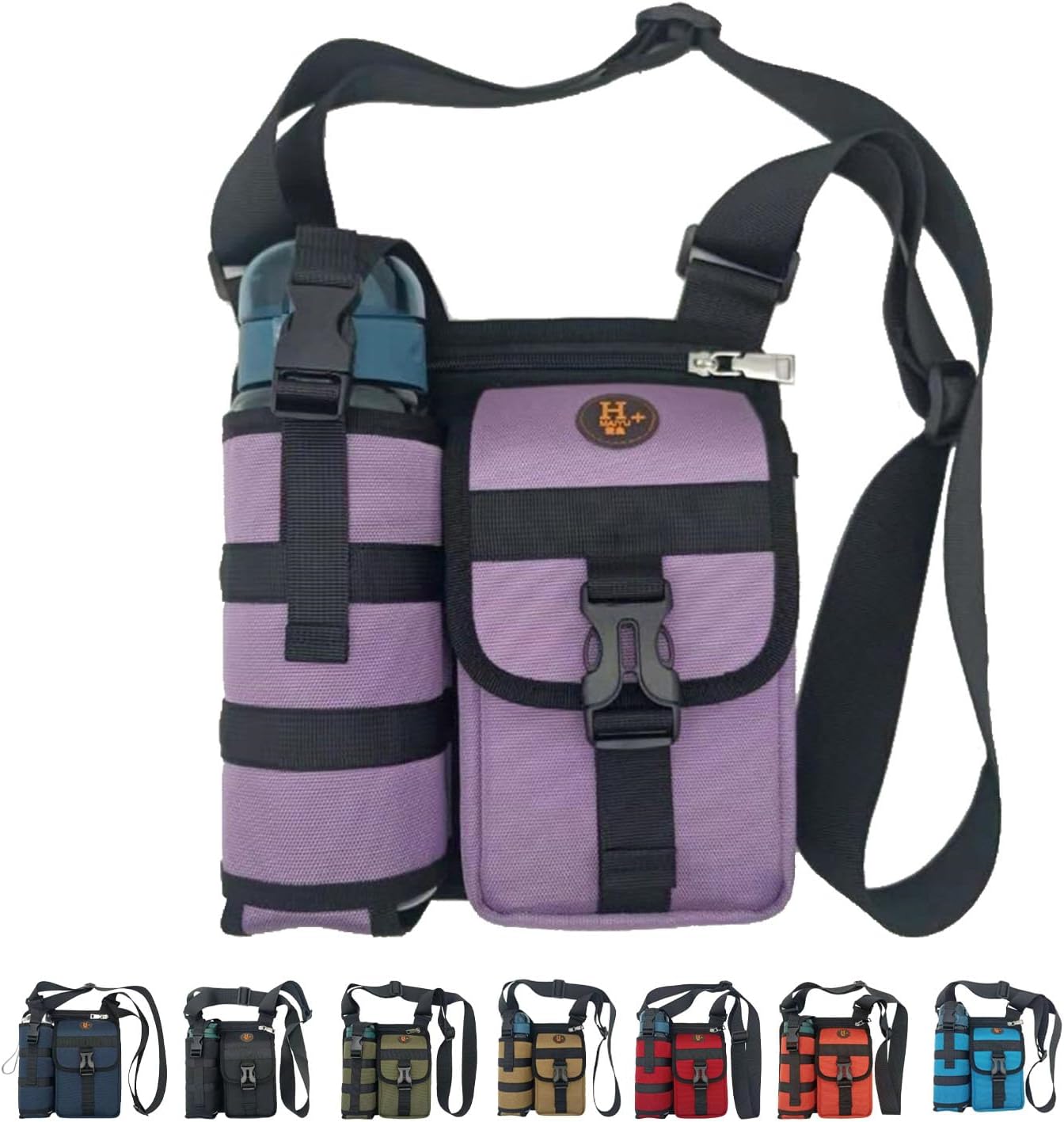 Cliqkwen Shoulder Bags With Water Bottle Holder,Water
