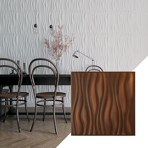 Miniatura 19 de Ekena Millwork 19 5/8 pulgadas de ancho x 19 5/8 pulgadas de alto Leandros EnduraWall Panel decorativo de pared 3D, cobre envejecido