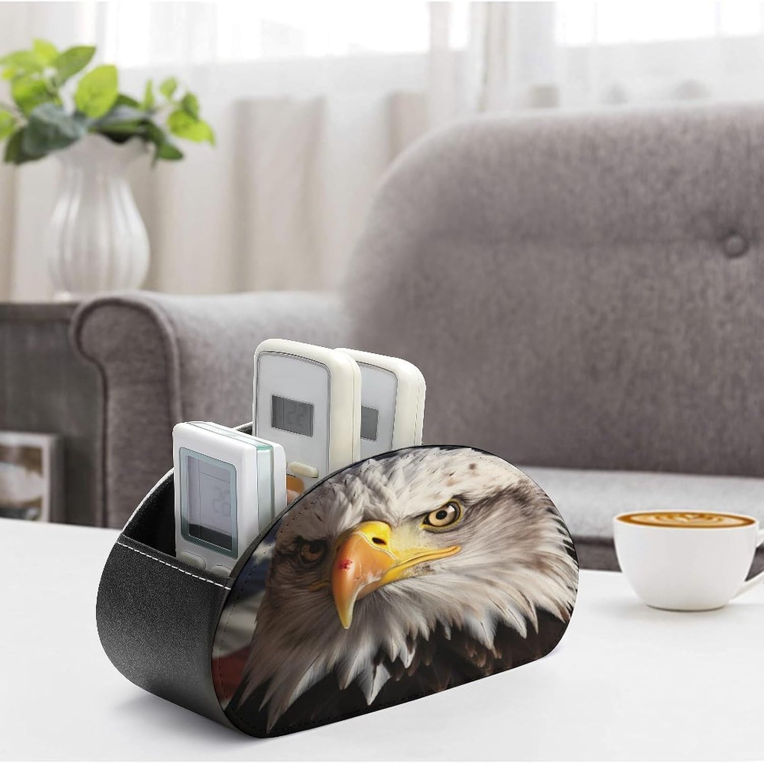 America Flag Remote Control Holder with 5 Compartments image 4