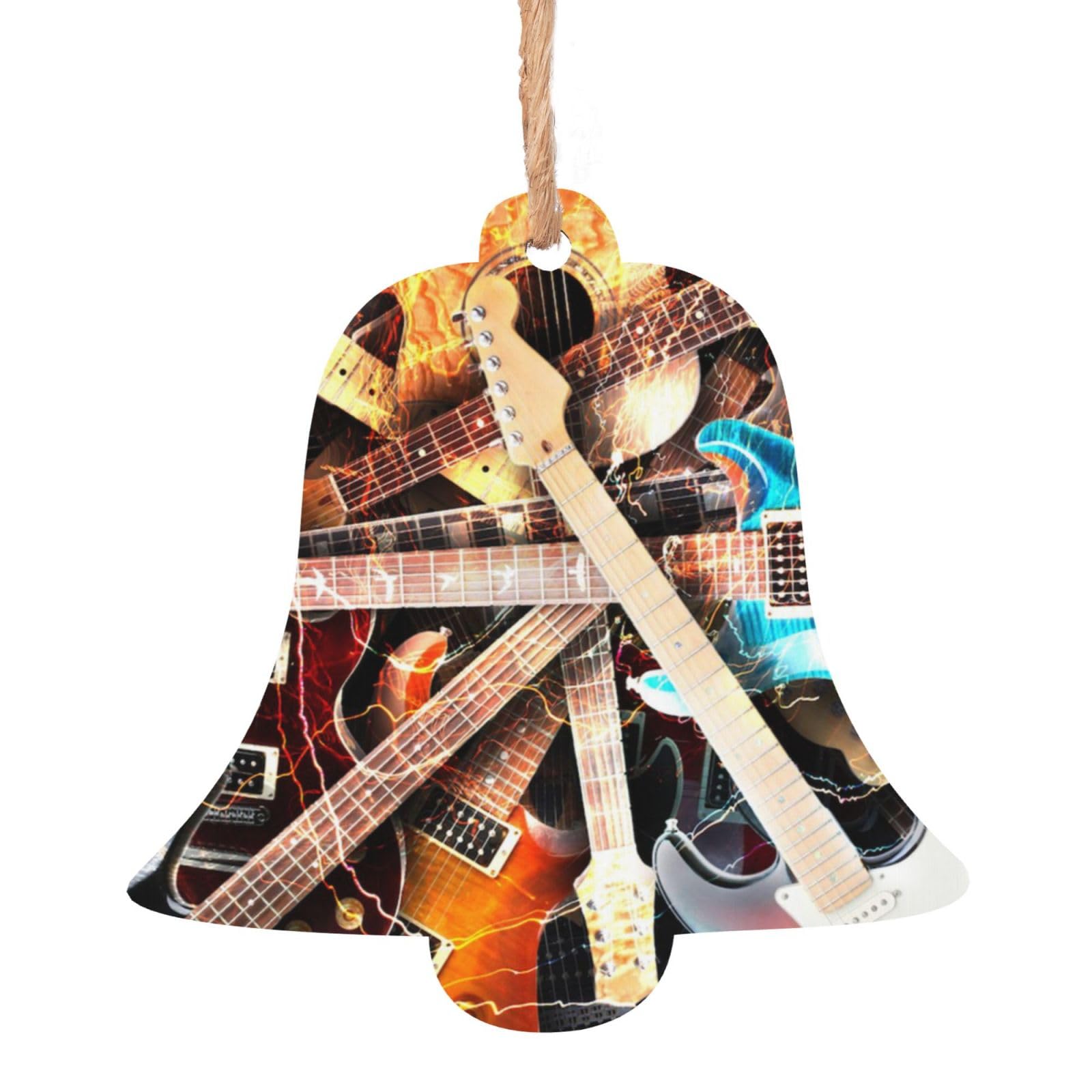 Guitar shaped christmas ornaments Clearance