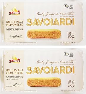 Savoiardi Lady Fingers Biscuits, Classic Italian Ladyfingers, 7.05 oz, 2Pack