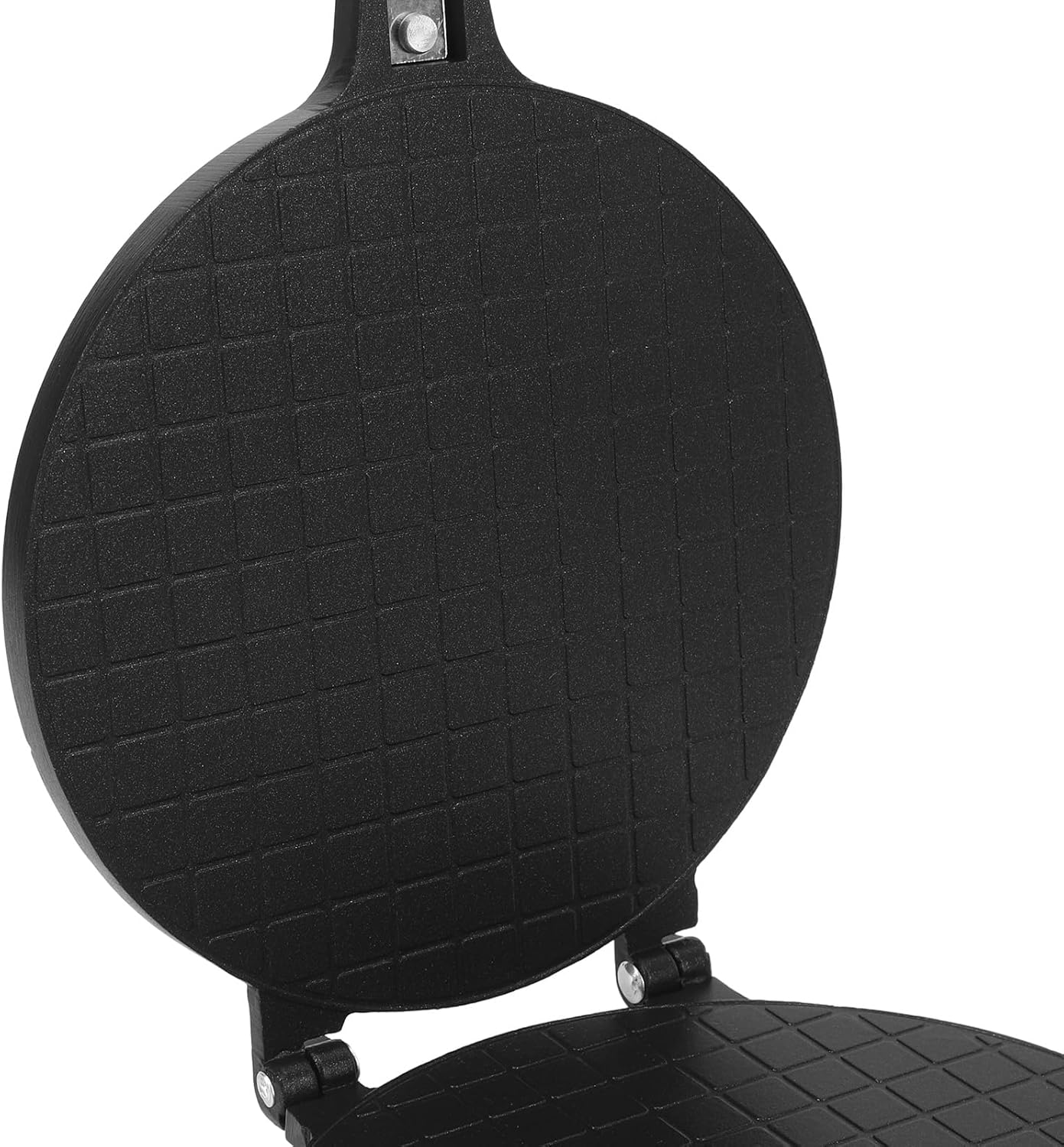 Waffle Cone Maker, Egg Roll Press Pan, Stick Proof Aluminum Stove Top Tortilla Press with Handle for Kitchen, 6.8Inch (Glossy Style)