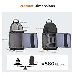 Sac à Bandoulière K&F Concept pour photographes, Sac à Dos Étanche de 10L pour Caméra Professionnelle pour DSLR SLR Canon Nikon Sony