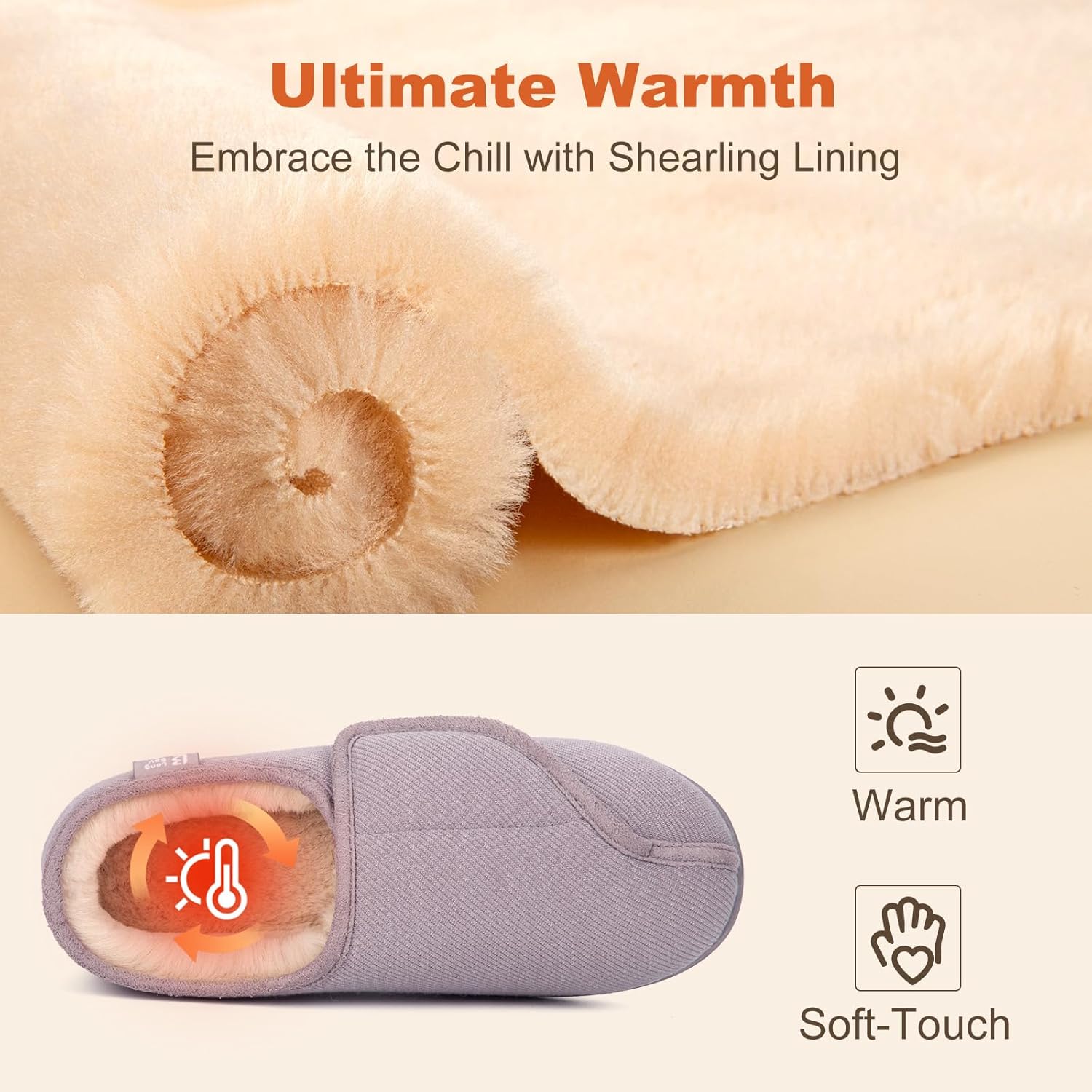 LongBay Womens Adjustable Slippers Memory Foam Cozy Wide Diabetic House Shoes Edema Orthopedic Neuropathy Indoor Outdoor - Image 4