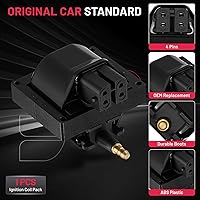 Vista 5 de BDFHYK Paquete de bobinas de encendido compatibles con Buick Century Roadmaster, compatibles con Cadillac Brougham Cimarron, Storm, C1500 C1500